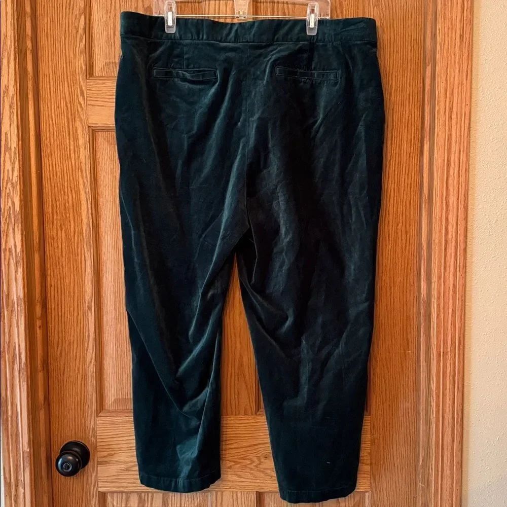 LANDS' END Velvet High Rise Pintuck Pants - Picture 15 of 15